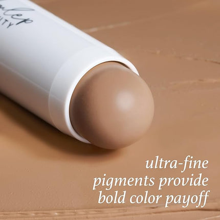 Julep Skip the Brush Cream to Powder Bronzer & Contour Stick - Cool Taupe Fair to Light skin tones - Long Lasting Blendable and Buildable Color -Multi-Use 2-in-1 Blush and Lip Makeup Stick