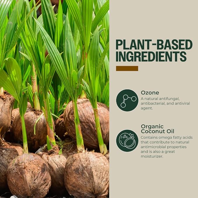 PurO3 Ozonated Coconut Oil – Pure, Natural, Organic Skincare for Face & Body – Oxygenated Healing Lotion, Moisturizer & Beauty Cream in a Glass Jar – O3 Therapy Salve, 2 oz