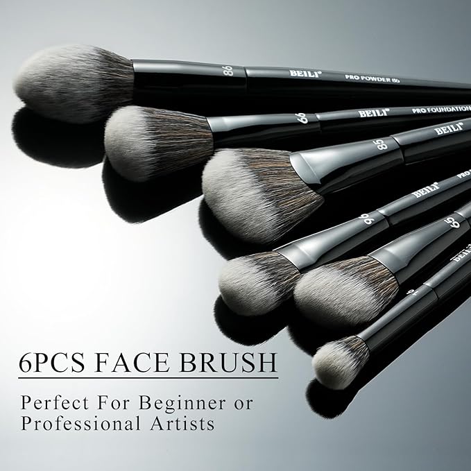 BEILI Makeup Brushes 14Pcs Professional Eyeshadow Brush Set Premium Synthetic Makeup Brushes for Liquid, Cream & Powder Eyeshadow