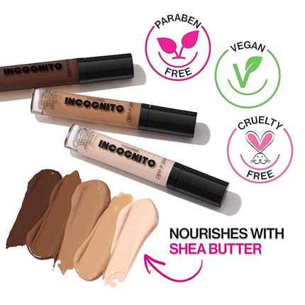 wet n wild Mega Last Incognito All-Day Full Coverage Liquid Matte Concealer Deep Sand, (1114055) (Pack of 2)