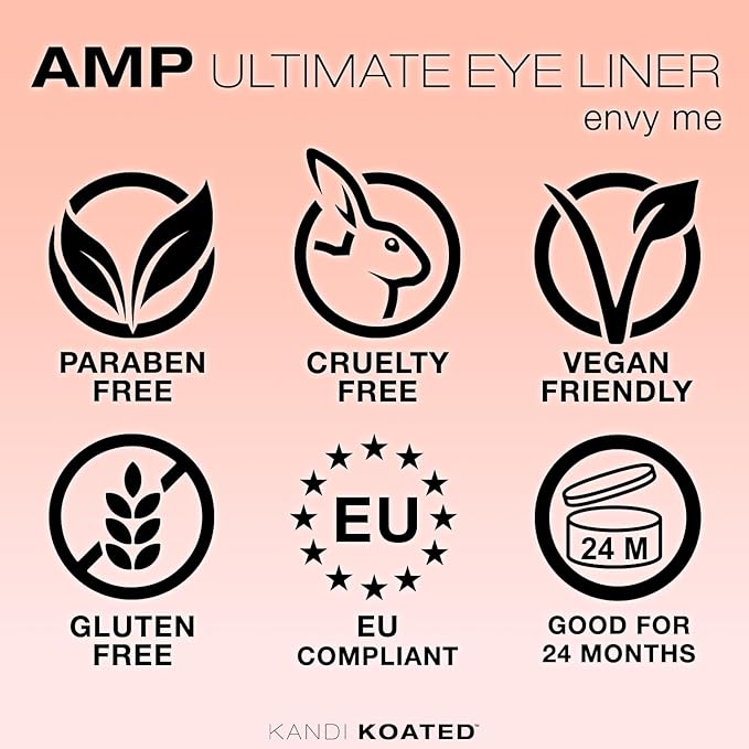 Kandi Koated Amp Eyeliner Pencil [Envy Me] Metallic Eyeliner Pencil | Water-Resistant Colored Eye Pencil | Paraben-Free, Cruelty-Free | Beauty & Makeup