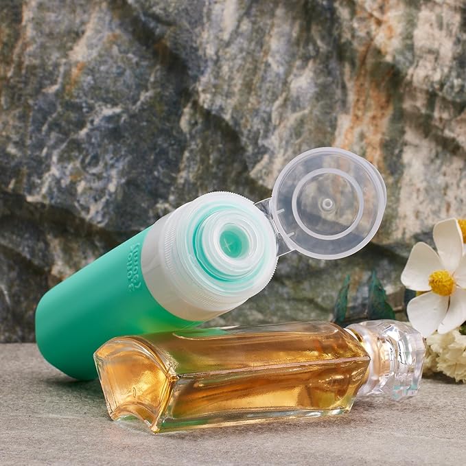 23 Pack Travel Bottles for Toiletries, TSA Approved Travel Shampoo Bottles, Silicone Travel Containers for Toiletries, Leak Proof Refillable Travel Essentials for Liquids Shampoo and Conditioner