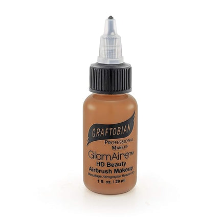 GlamAire Airbrush Makeup by Graftobian - High Definition Airbrush Foundation, Professional Formula for Long-Lasting Wear, For Makeup Artists and Beauty Aficionados, Made in USA, Pecan