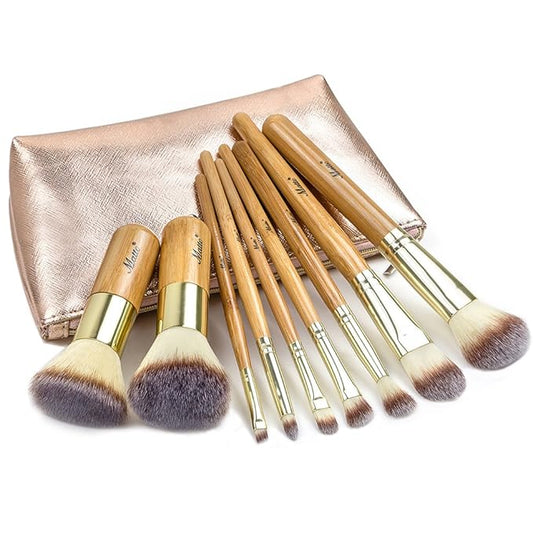 Matto Makeup Brushes 9-Piece Makeup Brush Set Foundation Brush with Travel Makeup Bag