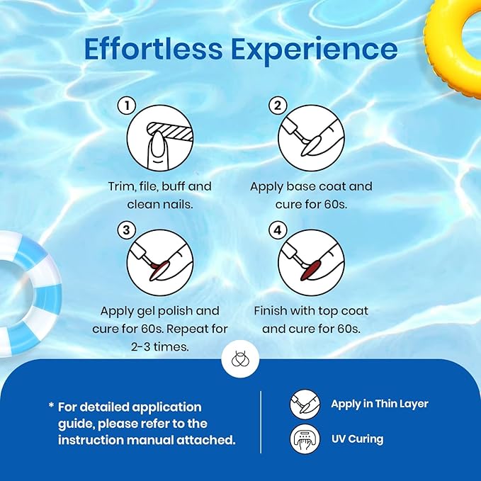 Beetles Gel Nail Polish Set, Halloween Gel Nail Polish, 6 Colors Orange Blue Pink Green Soak Off UV Manicure Kit DIY Nail Art for Women Pool Party Holiday