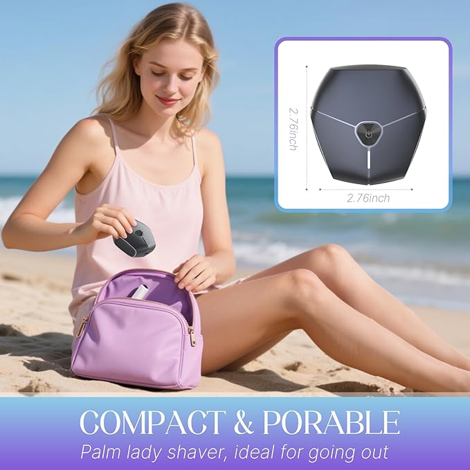 Electric Shavers for Women, Womens Electric Leg Shaver Cordless Painless Facial Hair Removal for Arms and Underarms Bikini Trimmer Electronic Razors for Shaving Portable and Safe Wet and Dry Use