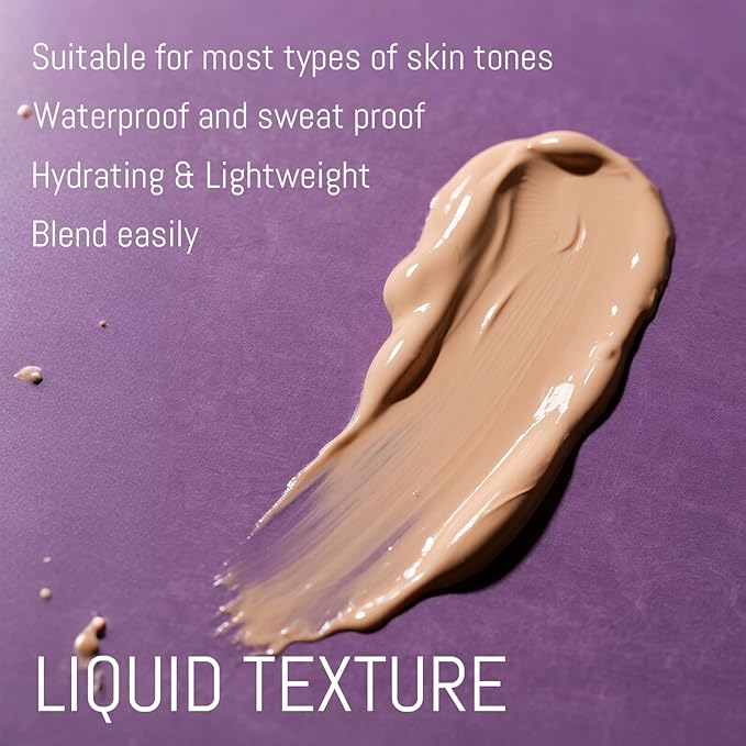 Body Coverage Perfector - Waterproof Leg & Body Makeup, Tattoo Cover Up, Natural Radiance, Sweatproof & Transfer-Resistant (01)