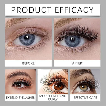 Tubing Mascara Black & Brown for Lash Makeup, Natural Defining Curling Eyelashes, Waterproof, Smudge-Proof, for Volumized Lashes