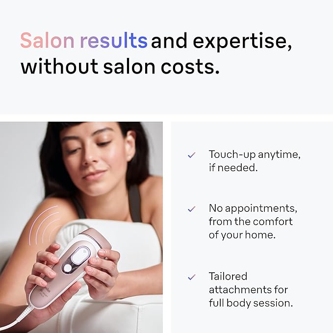 Braun Smart IPL, Skin i·Expert Pro 7: at Home Laser Hair Removal for Women and Men, Permanent Visible Hair Reduction, with Free App, Vanity Case, Venus Razor, 2 Smart Heads, Facial Trimmer, IPL7219