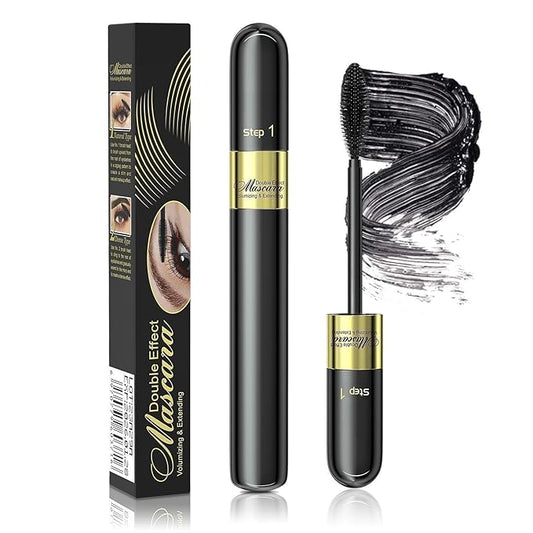 Mascara Volume and Length, Tubing Mascara Waterproof Formula and Lifting, No Clumping 2-1 for a Charming Curling Effect Eye Make up, Cruelty Free