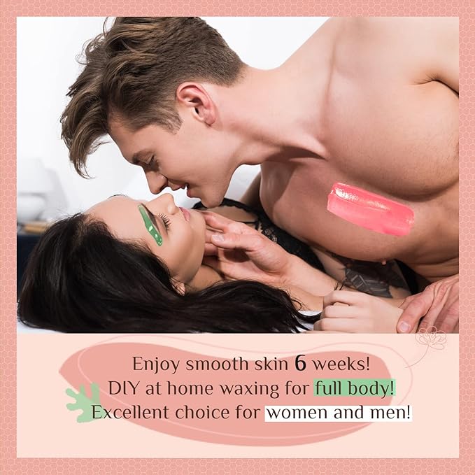 Waxing Kit for Women and Men, GIRLEARLE Wax Warmer Hair Removal at Home with Beads, Multiple Formulas Target Different Types of Sensitive Skin Body, Brazilian Bikini, Eyebrow, Facial