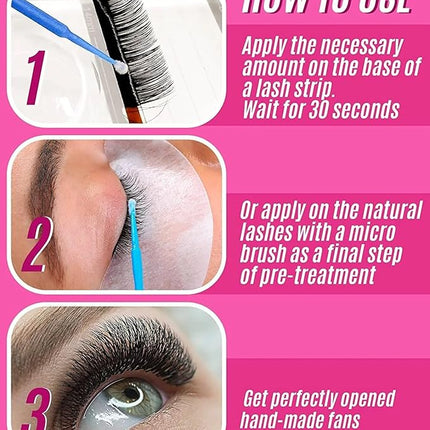 STACY LASH Super Booster for Eyelash Extensions / 0.50fl. oz. / 15ml / Eyelash Primer/Accelerated Lash Bond/Lash Extension Glue Activator/Professional Use/Lash Tech Supplies/for Low Humidity