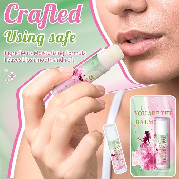 25 Pack Halloween Witch Lip Balms Bulk Pink and Green Party Favors Princess Gift Set Witched Party Favors Baby Shower Birthday Supplies Halloween Decoration Makeup Accessories Bag Stuffers