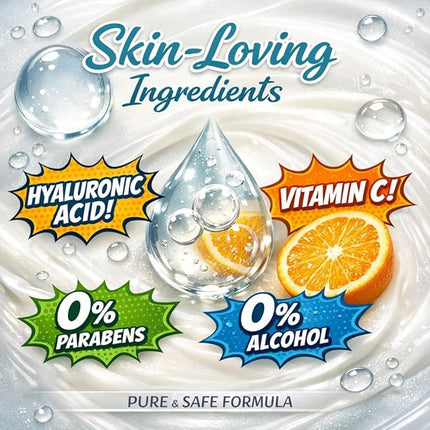 BAD GIRL Face Mask Set - 6 Pack Hydrating Sheet Masks for Self Care - Funny Pop Art Beauty Gifts for Women & Teens - Moisturizing, Brightening & Pore Refining - 6 Unique Skin Recovery Formulas