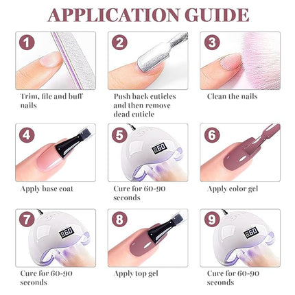 RARJSM Dirty Rose Gel Nail Polish 1PCS 15ML Long Lasting Opaque Milky Gray Rose Creamy Gelpolish Soak off U V Curing Required Nail Art French Manicure Salon DIY at Home