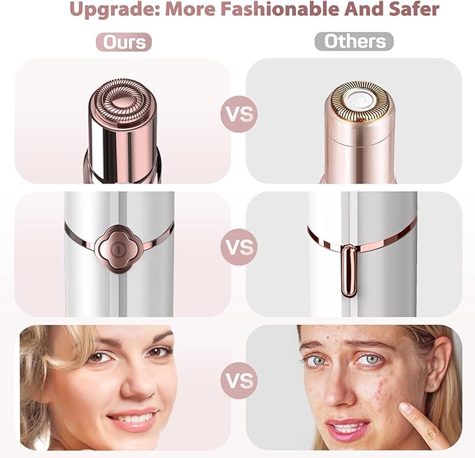 Facial Hair Removal for Women, Rechargeable Hair Removal Device, Gurelax Face Hair Removal, with a Flannel Bag