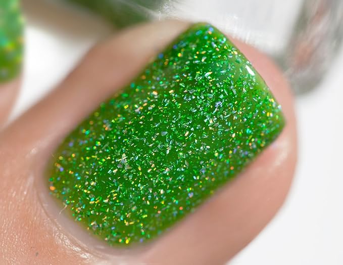 ILNP Someday - Juicy Lime Green Holographic Sheer Jelly Nail Polish