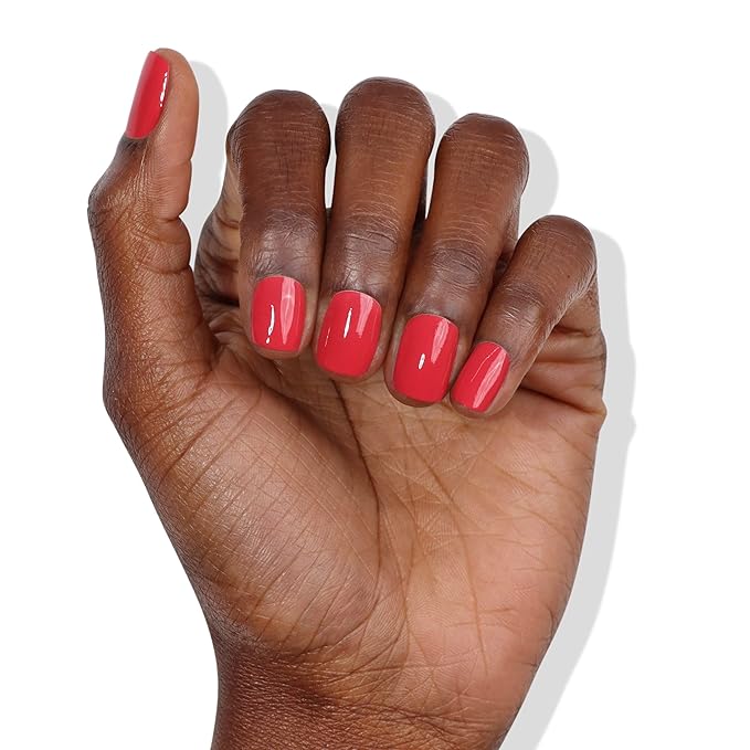 LONDONTOWN Blush Red Crème Nail Polish, Flushed Cheeks lakur, Vegan Chip-Resistant Long-Lasting Nail Lacquer, 40 fl oz (Pack of 2)