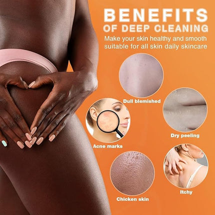 UJFQBH 3 Pieces African Bath Sponge African Net Long Net Bath Sponge Exfoliating Shower Body Scrubber Back Scrubber Skin Smoother,Great for Daily Use (Yellow,Yellow,Yellow)