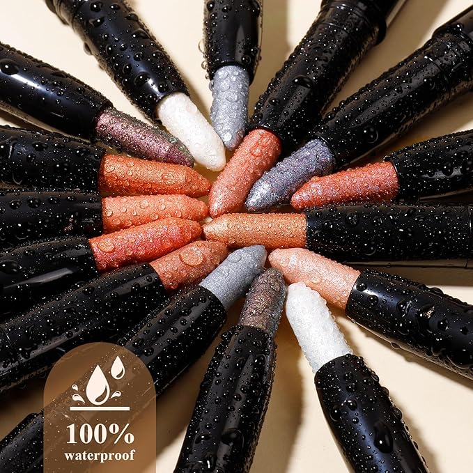 Longwear Cream Eye Shadow Sticks(25 Matte Milk Tea), Smudge-Proof, Waterproof Eyeshadow,Silky Formula Glitter With Makeup Brush,Nude Eyeshadow Stick