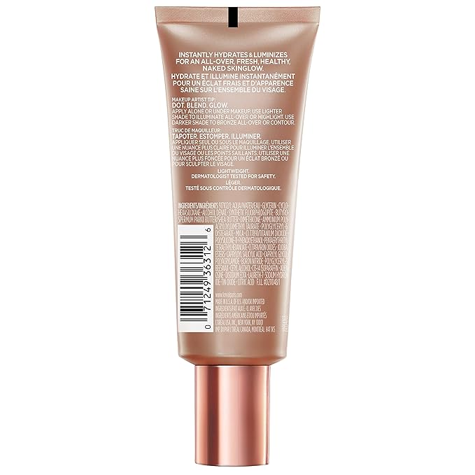 L'Oreal Paris Makeup True Match Lumi Glotion, Natural Glow Enhancer, Illuminator Highlighter, Bronzing Drops For a Sun-Kissed Glow, 903 Medium