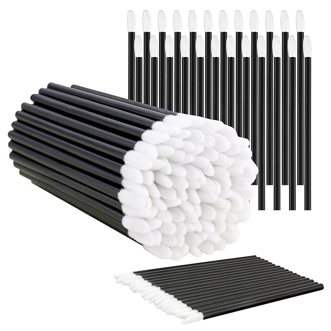 COCIDE 50Pcs Disposable Lip Brush– Lip Applicators Makeup Applicators Lipstick Brush Makeup Brushes & Tools Lip Wands Makeup Artist Kit Essentials Beauty Tools