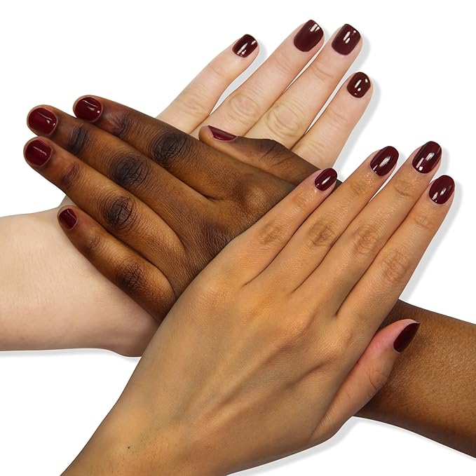 LONDONTOWN lakur Nail Polish - Chip-Resistant, Non-Toxic, Conditions & Hydrates Nails | Glossy Blackened Purple, Elderberry, .40 fl oz