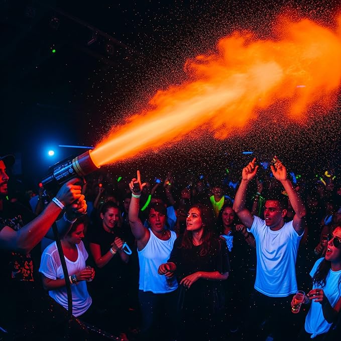 milo UV Neon Orange Washable Party Paint | 5 Gallon Bucket | Bulk Fluorescent Party Paint for Rave, Events, Concerts | Glows UV in Black Light | Made in USA | Safe for Skin, Washable, and Non Toxic