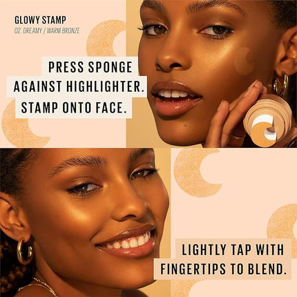 KAJA Glowy Stamp | Blendable Liquid Highlighter | 02 Dreamy | Cruelty-free, Vegan, Paraben-free, Sulfate-free, Phthalates-free, K-Beauty