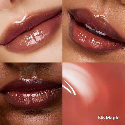 Laka Maxi Glayer Tint 3.8g/0.13oz, Glass Layer of Gloss, Ultra Glow & Vivid Layerable Pigments, High Shine Lip Oil, K-Beauty (#616 Maple)