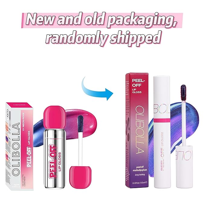 Peel-Off Lip Liner Stain Set | 2 Color Long-Lasting Waterproof Lip Tint, Transfer-Proof Matte Highly Pigmented Color Lip Gloss Longwear Pigmented (FIRST KISS/LOVELY, Set2)