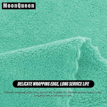 MOONQUEEN Ultra Soft Premium Washcloths Set - 12 x 12 inches - 24 Pack - Quick Drying - Highly Absorbent Coral Velvet Bathroom Wash Clothes - Use as Bath, Spa, Facial, Fingertip Towel (Aqua Green)