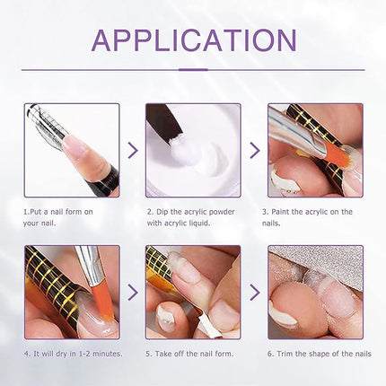 Acrylic Monomer Liquid Acrylic Monomer Liquid 5oz Nail Acrylic Liquid Nail Tips For Acrylic Nails Professional Nail Monomer Liquid Monomer 2.5oz/75mlx2pcs