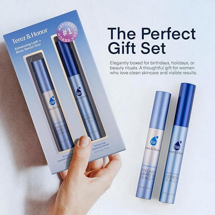 Terez & Honor Advanced Enhancing Eyelash and Eyebrow Serum (Lash Brow Serum Duo Pack)