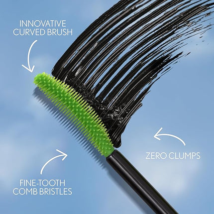 COVERGIRL Clump Crusher Mascara, 20X More Volume, Double Sided Brush, Long-Lasting Wear - 800 Very Black (Pack of 2)