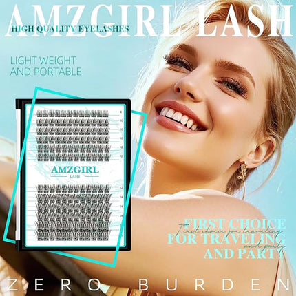 Lash Clusters Wispy 144PCS Eyelash Extension Cluster Lashes Individual Lashes DIY Lash Extension Natural Look Cluster Eyelash Extensions False Eyelashes at Home for Beginners(Daybreak,D-Mix8-16mm)