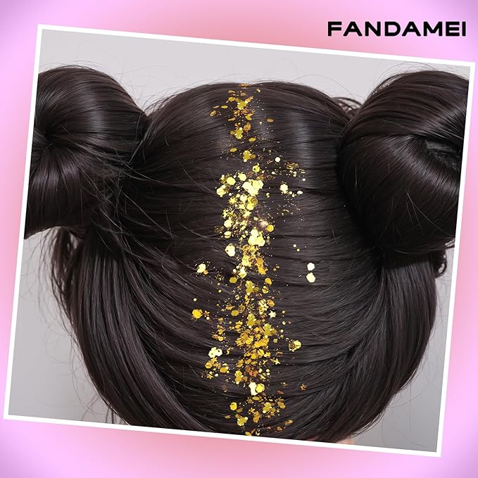 FANDAMEI Body Glitter Gel- 6 Color Glitter Makeup Face Paint for Body&Face&Hair, Rave Festival Mermaid Halloween Concert, Hair Glitter for Kids & Women