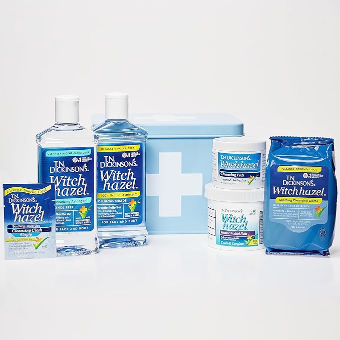 T.N. Dickinson's Witch Hazel Alcohol-Free Moisturizing Astringent, Made with 100% Natural Witch Hazel 16 oz (Pack of 2)