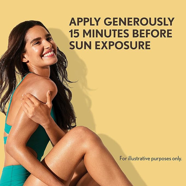 Aveeno Protect + Hydrate Moisturizing Sunscreen Lotion with Broad Spectrum SPF 30 & Prebiotic Oat, Weightless Sweat & Water-Resistant Full Body Sunscreen, Oxybenzone-Free, 3.0 fl. oz