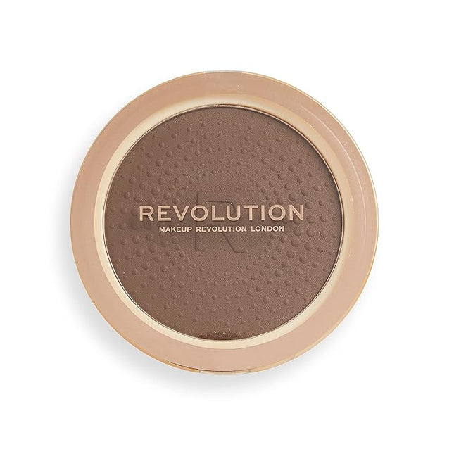 Revolution, Mega Bronzer Powder, Matte Finish, Buildable for All-Over Glow, Suitable for Light to Deep Skin Tones, Vegan & Cruelty-Free, Dark, 0.52 oz