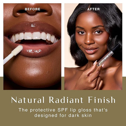 Black Girl Sunscreen Make It Pop Sungloss for Women - SPF 50 Lip Gloss, Sunscreen Sungloss, Sun Protection for Skin, Hydrating & Moisturizing Care, Adds Shine - Clear Skies, 0.13 fl oz