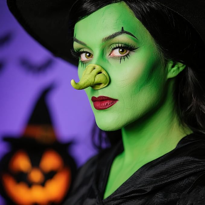 Spooktacular Creations Halloween Makeup Face Body Paint Waterproof Foundation Cream Cake Tub, Halloween Party Cosplay Clown Sfx Costume and Dress Up Makeup for Adult(1 Oz, Green)