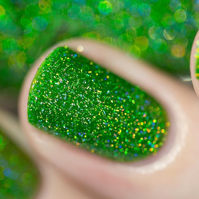 ILNP Someday - Juicy Lime Green Holographic Sheer Jelly Nail Polish