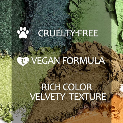 Green Eyeshadow Palette Green Eye Shadow for Women Long Lasting Makeup Pigmented & Ultra Blendable Matte Eyeshadows, 9Green