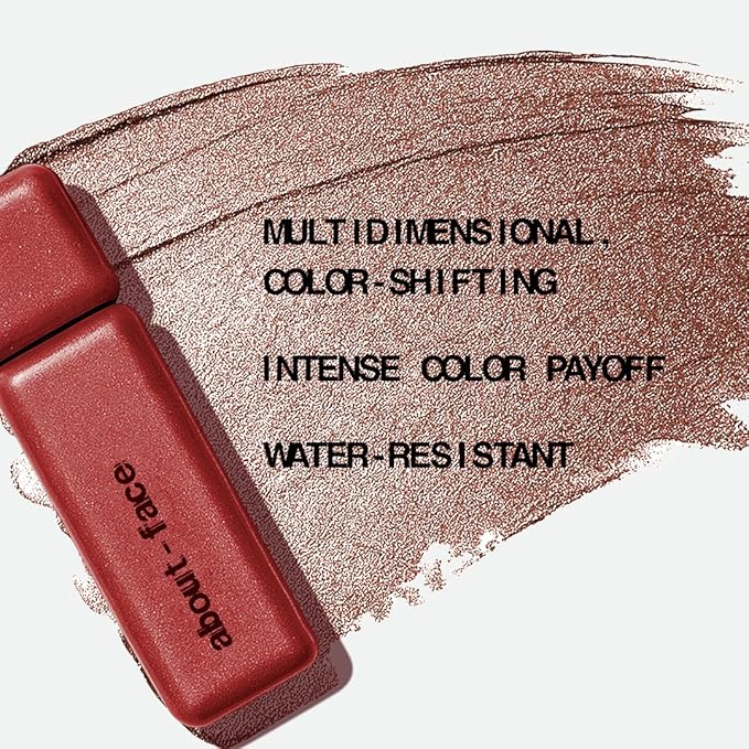 aboutface Fractal Glitter Eye Paint Digital Demise – Smudge-Proof, Long-Lasting Liquid Eyeshadow – Intense Sparkle with Mousse Texture – Vegan, Cruelty-Free – 0.13oz (Cinnamon)