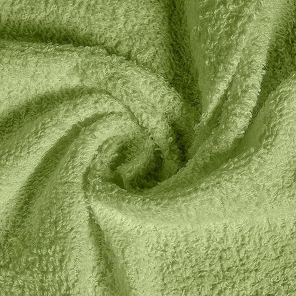 Softolle 100% Cotton Washcloths 60 Pack (12x12 Inches) Soft, Highly Absorbent Washcloth, Face Towels, Wash Cloths for Face, Ring Spun, Bulk Pack (Sage Green)