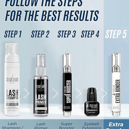 STACY LASH Bonder for Eyelash Extensions /0.50fl.oz./15ml/Reduces Lash Extension Glue Fumes/Super Sealer/Lash Tech Supplies/Lash Primer Aid/Professional Use