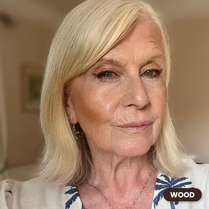 PrimeEyes Glide Eyeliner for Mature Women – Water-Resistant, Long-Stay and Mess-Proof – Gel Cream Texture, Discreet Sharpener and Effective Smudger (Wood (brown))