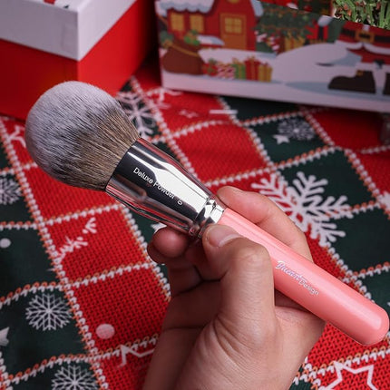 Bueart Design Makeup Brushes Set 26pcs Real Natural Goat Hair Professional labeled Foundation Face Blending Blush Concealers Eyeshadow Brush Set(26Pcs Pearl Pink)