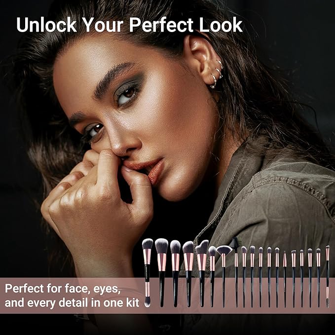 Makeup Brush 15Pcs Eye And Face Professional Makeup Brush Set, makeup brushes with lash comb, Makeup Brushes soft makeup brushes set, Eye Shadow Brush With Storage Bag and 5 beauty eggs